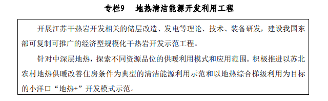 江蘇省礦產(chǎn)資源總體規(guī)劃：推進“地?zé)?”開發(fā)模式示范-地?zé)豳Y源開發(fā)利用-地大熱能