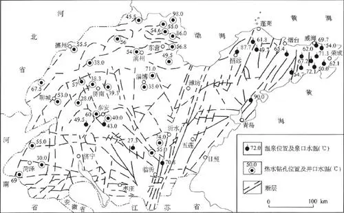 山東省（溫泉）地?zé)豳Y源分布規(guī)律-地?zé)衢_(kāi)發(fā)利用-地大熱能